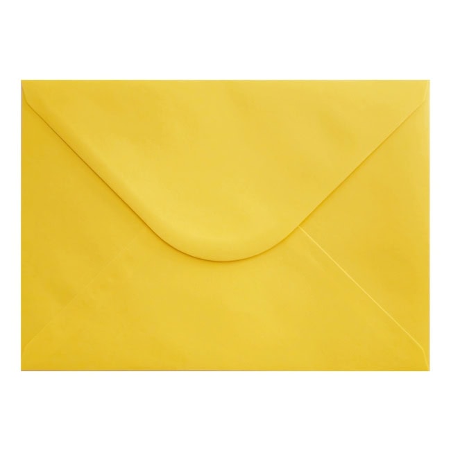 Canary Yellow Envelope A5 Closed