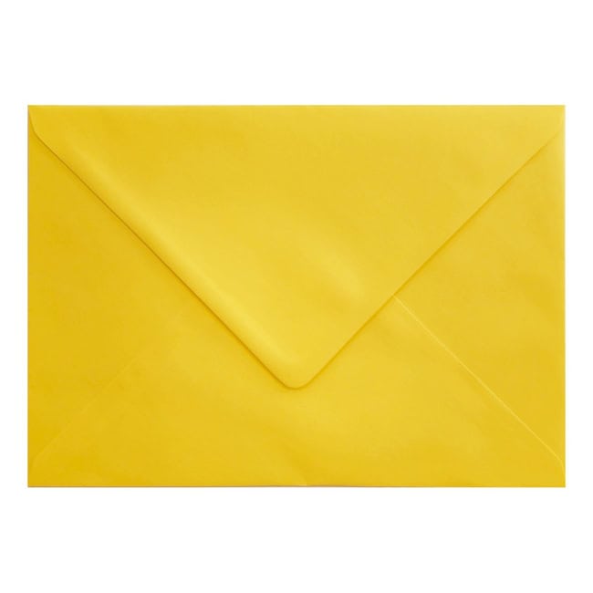 Canary Yellow Envelope C5 Closed