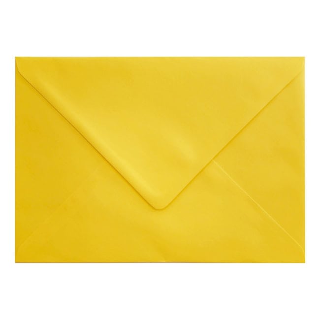 Canary Yellow Envelope C7 Closed