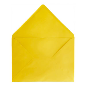Canary Yellow Envelope Rsvp Open