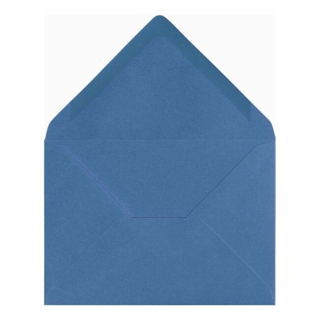 China Blue Envelope 5x7 Open