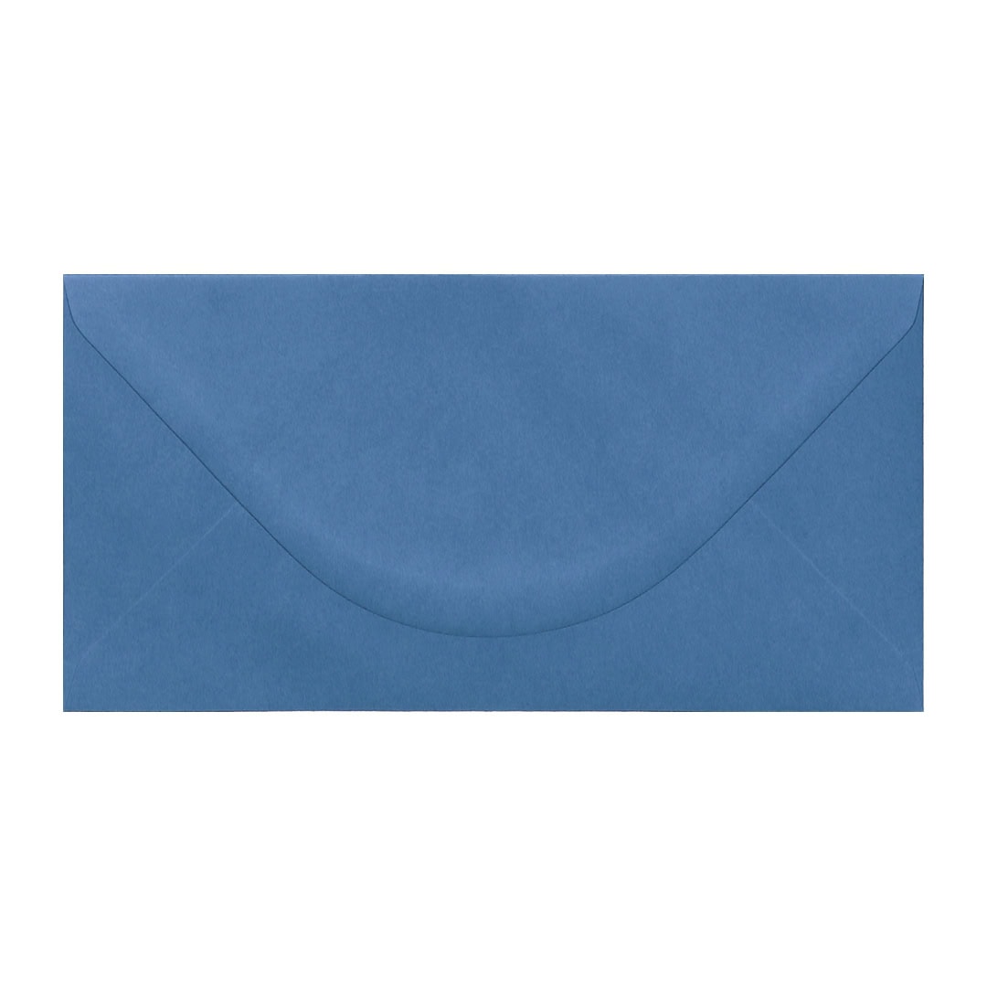 China Blue 110mm x 220mm Envelope. Blue 100gsm DL Envelope. Gummed.