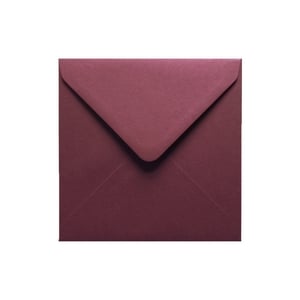 Claret Red Envelope 155mm Square Ratio