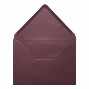Claret Red Envelope 5x7 Open