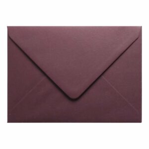 Claret Red Envelope A5 Closed