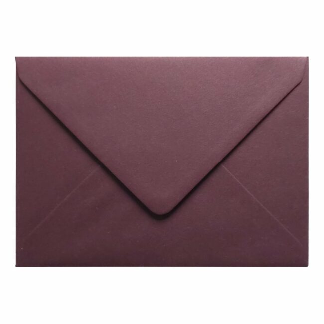 Claret Red Envelope A5 Closed