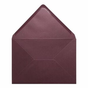Claret Red Envelope B6 Open