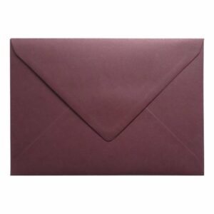 Claret Red Envelope C5 Closed