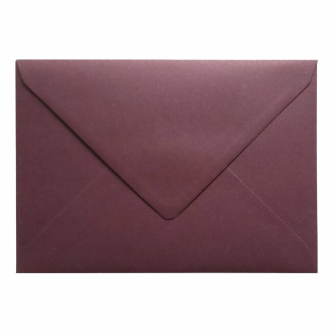 Claret Red Envelope C6 Closed