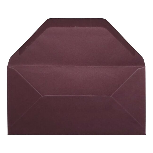 Claret Red Envelope Dl Open