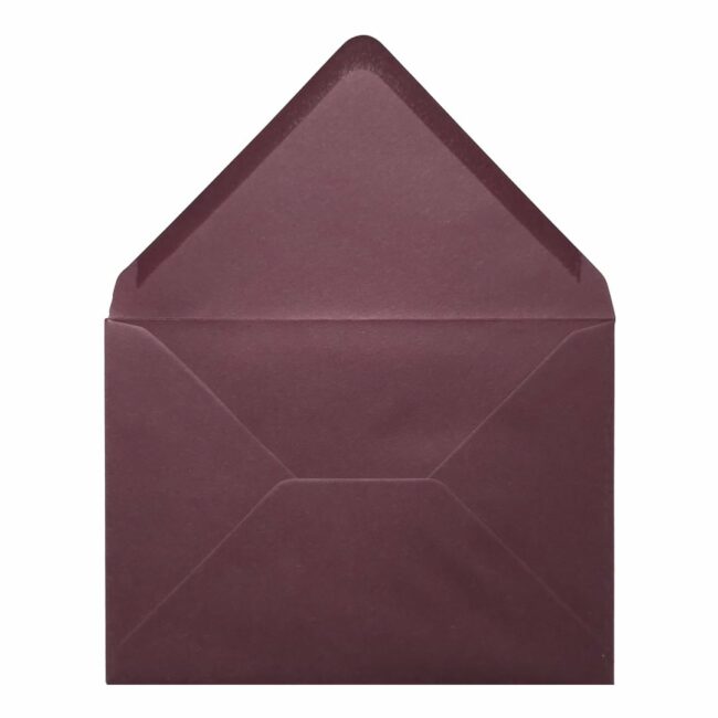 Claret Red Envelope Rsvp Open