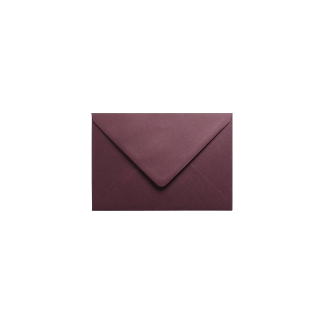 Deep Burgundy 70mm x 110mm Envelopes. 100 Red 120gsm Gift/Place Card Envelopes. Gummed.