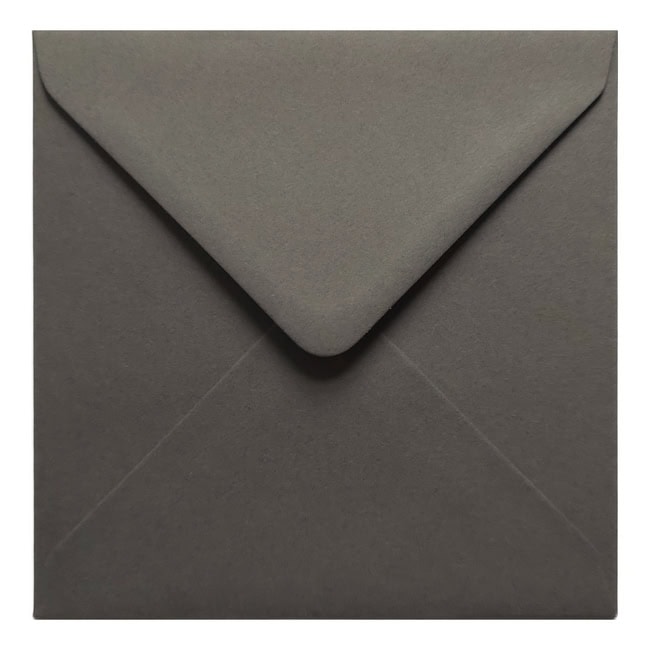 Dark Grey Envelope 155mm Square Closed