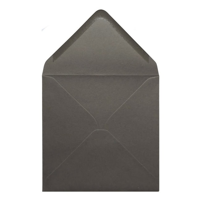 Dark Grey Envelope 155mm Square Open