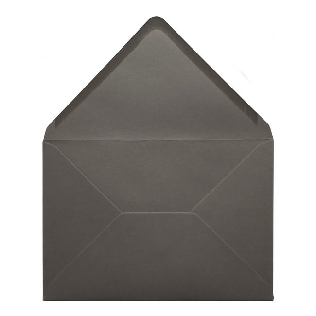 Dark Grey Envelope A5 Open