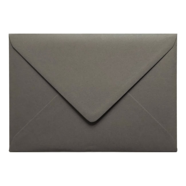 Dark Grey Envelope C7 Closed
