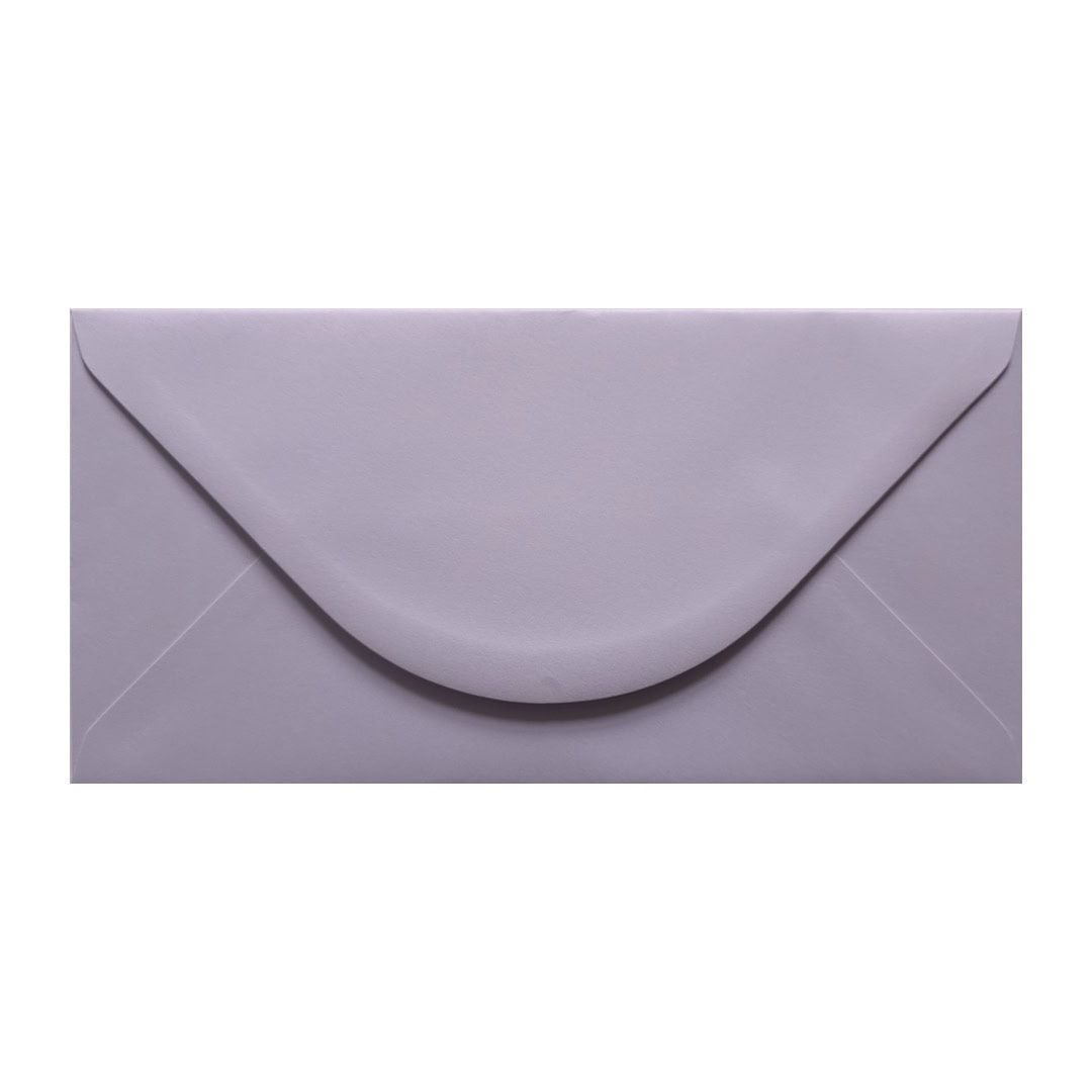 Lilac 110mm x 220mm Envelope. Lilac 100gsm DL Envelope. Gummed.