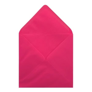 Fuchsia Pink Envelope 130mm Square Open