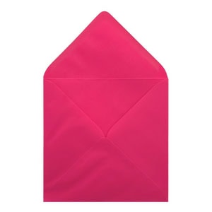 Fuchsia Pink Envelope 155mm Square Open