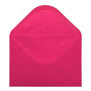 Fuchsia Pink Envelope A5 Open