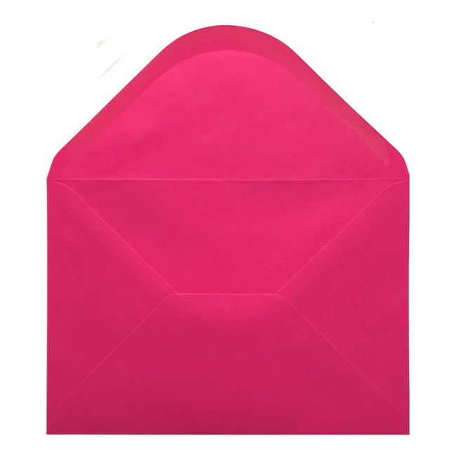 Fuchsia Pink Envelope A5 Open