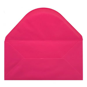 Fuchsia Pink Envelope Dl Open