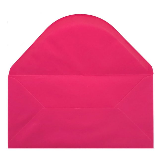 Fuchsia Pink Envelope Dl Open