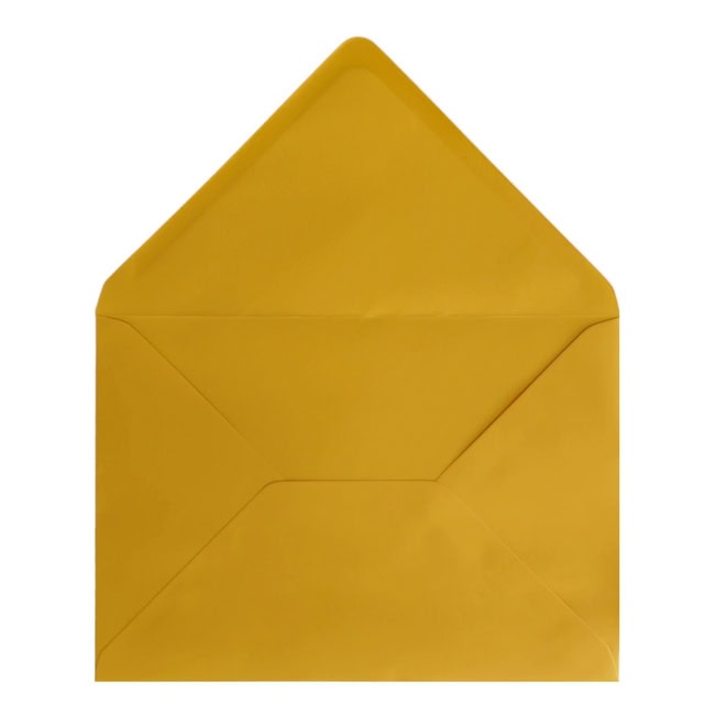 Golden Yellow Envelope A5 Open
