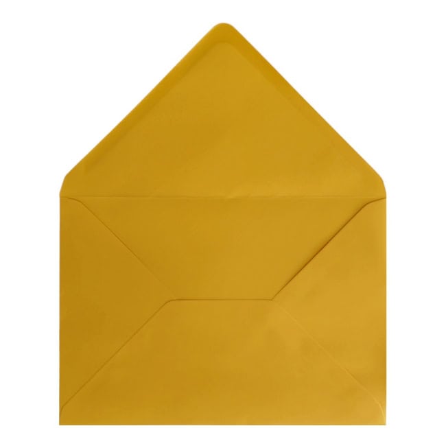 Golden Yellow Envelope B6 Open