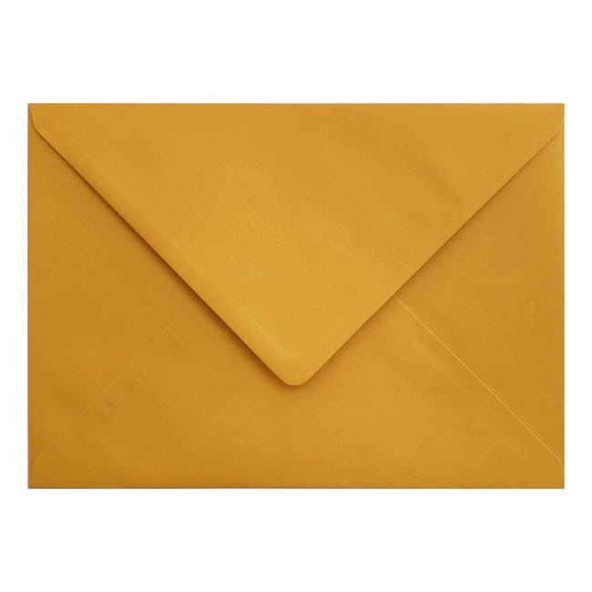Golden Yellow Envelope C5 Closed