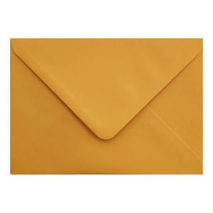 Golden Yellow Envelope C6 Closed