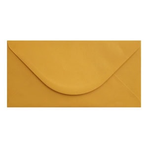 Golden Yellow Envelope Dl Closed