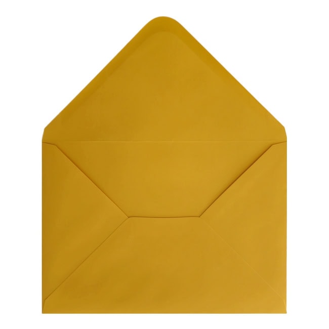 Golden Yellow Envelope Rsvp Open