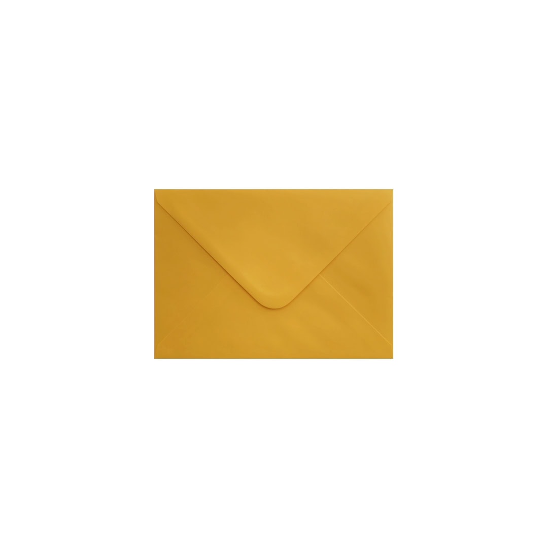 Golden Yellow 70mm x 110mm Envelopes. 100 Yellow 100gsm Gift/Place Card Envelopes. Gummed.