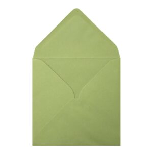 Heritage Green Envelope 155mm Square Open