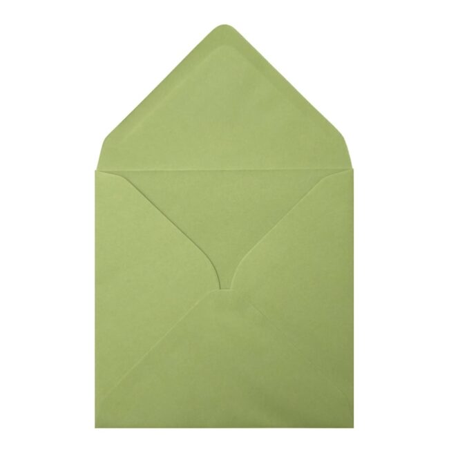 Heritage Green Envelope 155mm Square Open