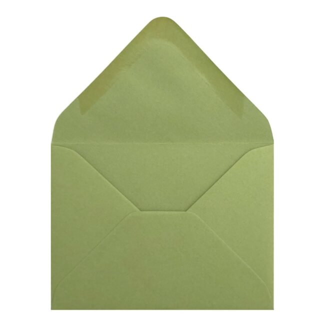 Heritage Green Envelope 5x7 Open