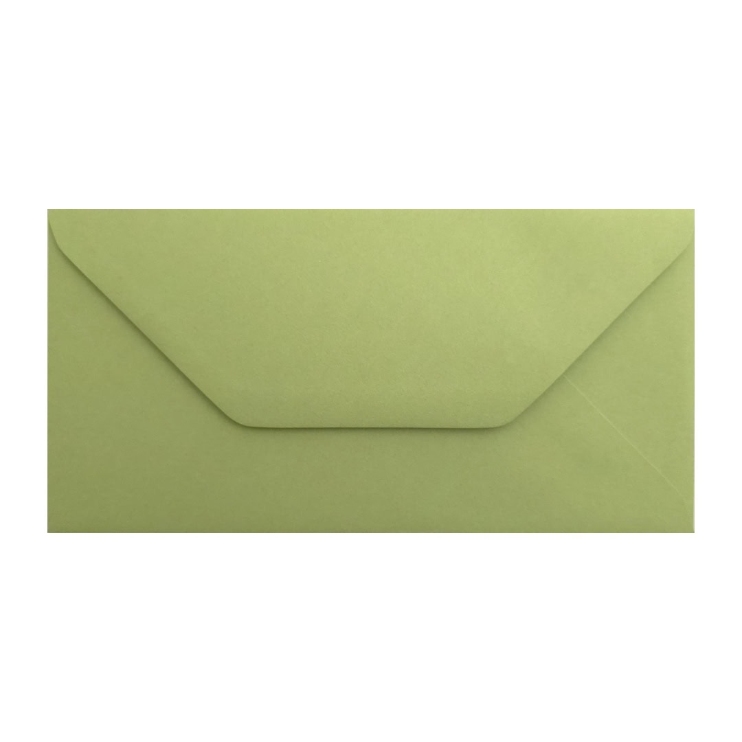 Heritage Green 110mm x 220mm Envelope. Green 100gsm DL Envelope. Gummed.