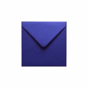 Intense Iris Blue Envelope 130mm Square Ratio