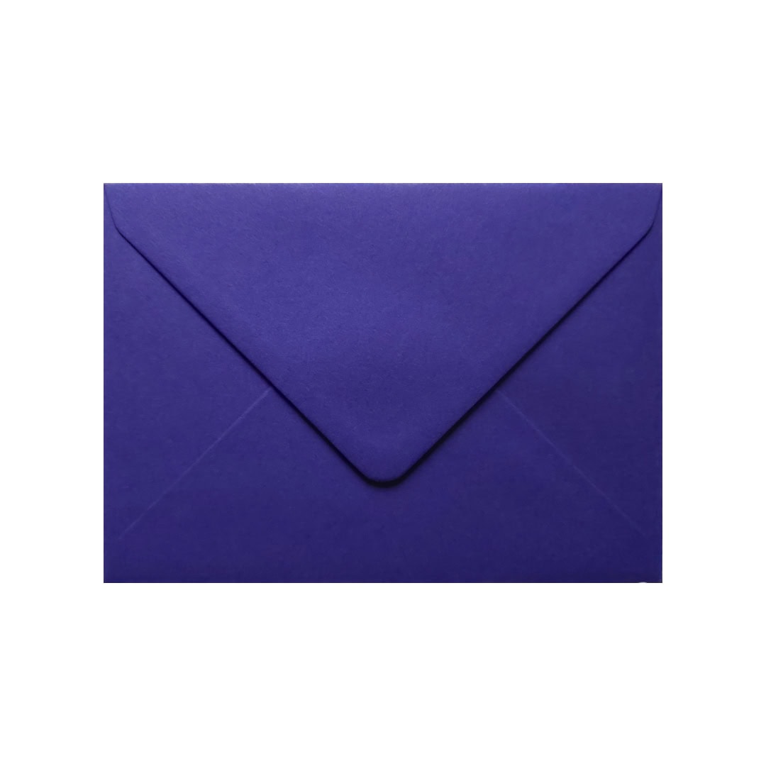 Blue 5 x 7 inch Envelope. Gummed Flap. Intense Iris 135gsm Smooth Finish. 133mm x 184mm.