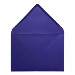 Intense Iris Blue Envelope C5 Open