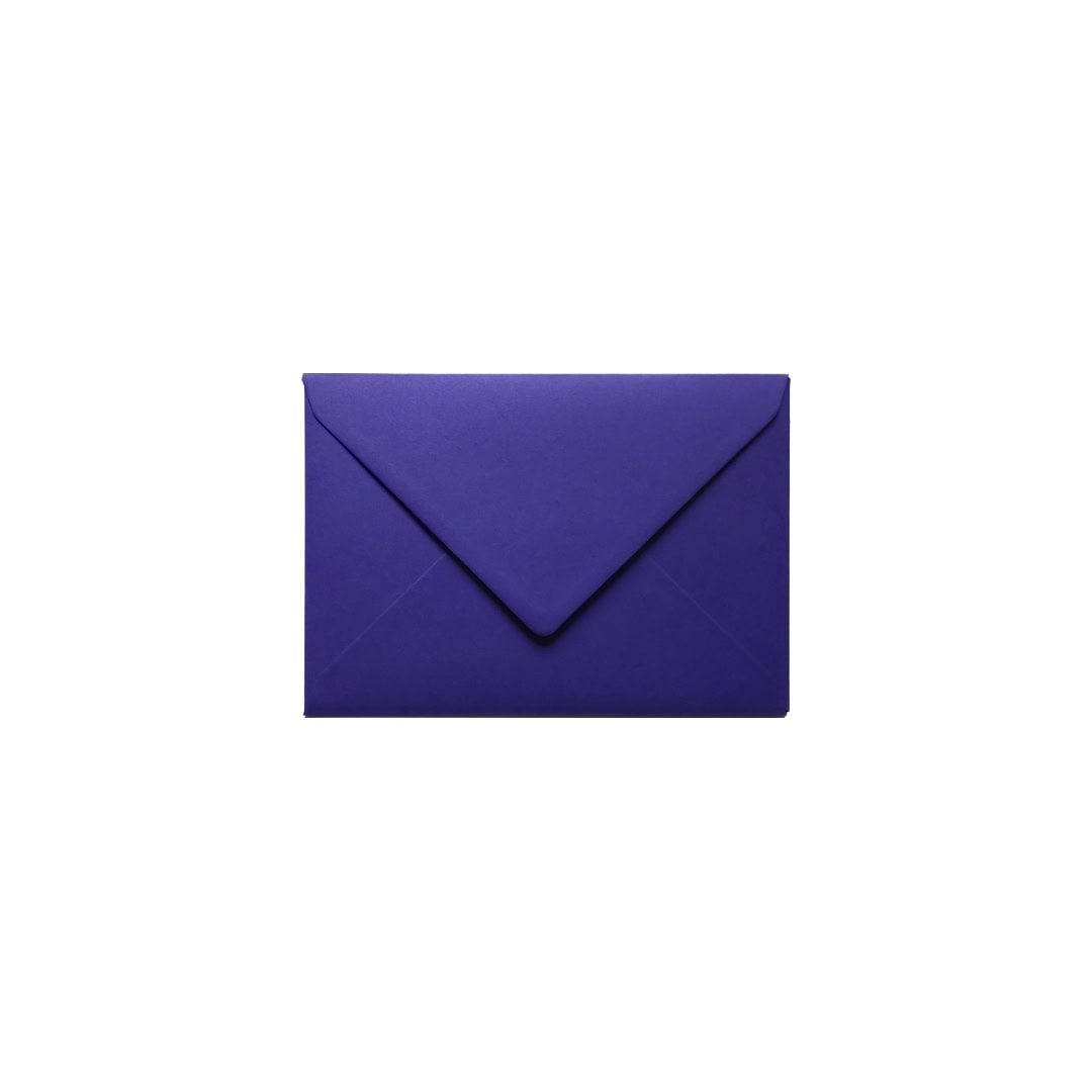 Blue C7 Envelope (to fit A7). Gummed Flap. Intense Iris 135gsm Smooth Finish. 82mm x 113mm.