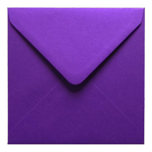 Intense Purple Envelope 155mm Square Closed