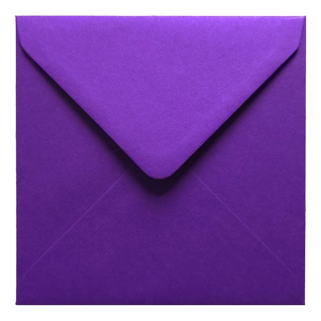 Intense Purple Envelope 155mm Square Closed