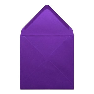 Intense Purple Envelope 155mm Square Open