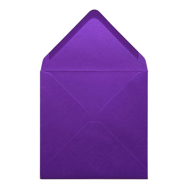 Intense Purple Envelope 155mm Square Open
