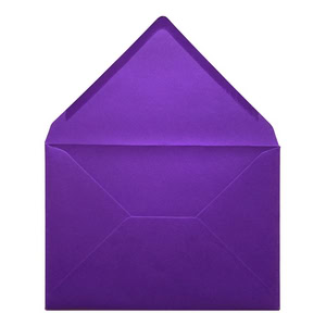 Intense Purple Envelope A5 Open