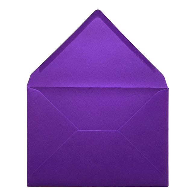 Intense Purple Envelope C7 Open