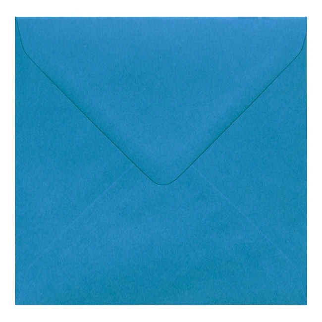 Kingfisher Blue Envelope 155mm Square Closed