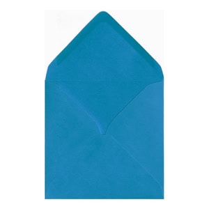 Kingfisher Blue Envelope 155mm Square Open